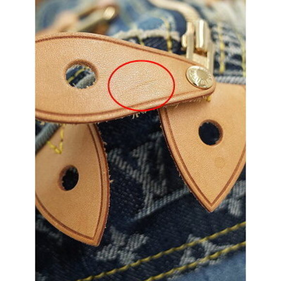 Louis Vuitton Monogram Denim Patchwork Speedy Handbag